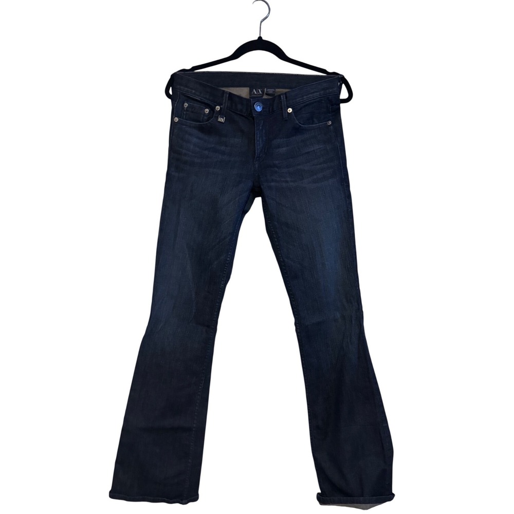 A/X Armani Exchange Dark Blue Women Bootcut‎ Jeans Size 2 Short